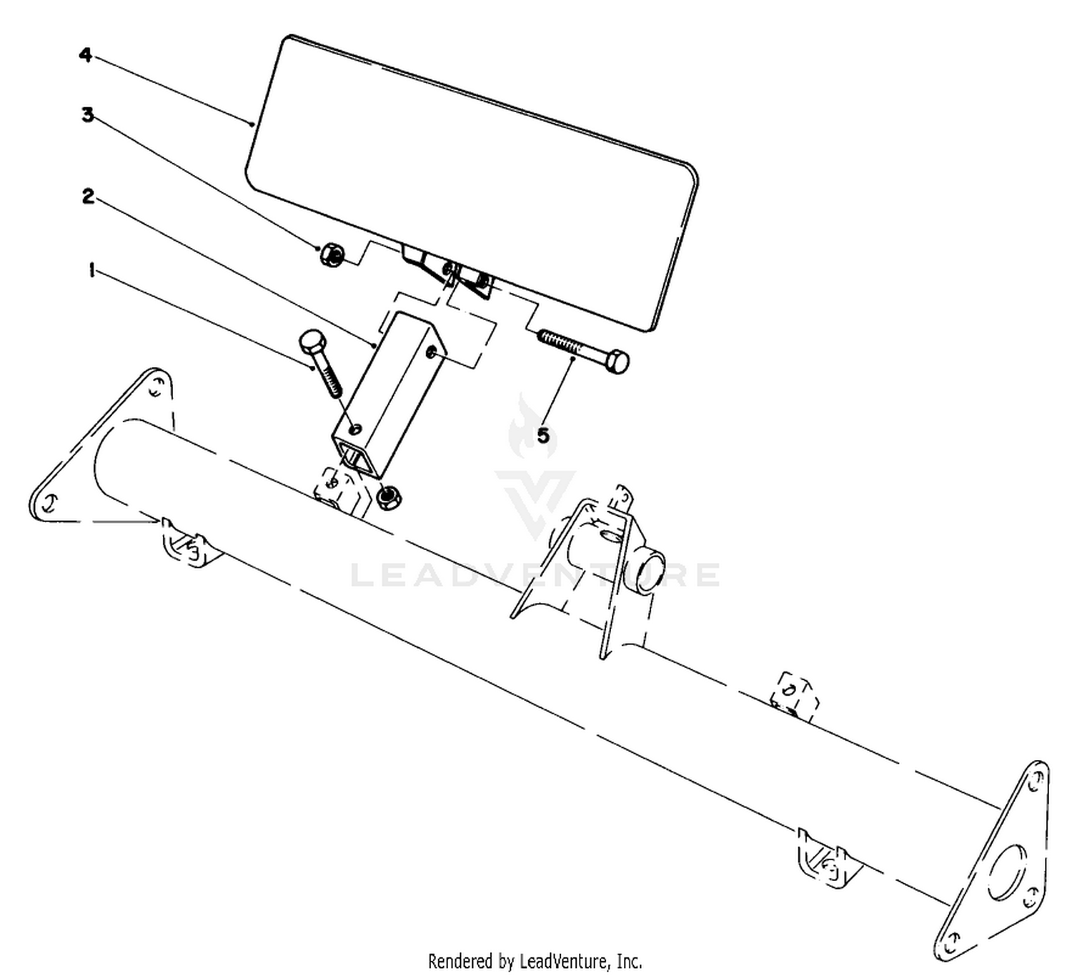 Grass Dispersion Shield Kit No. 47-5390 (optional) (11 Blade Reelmaster Model 01011 Only)