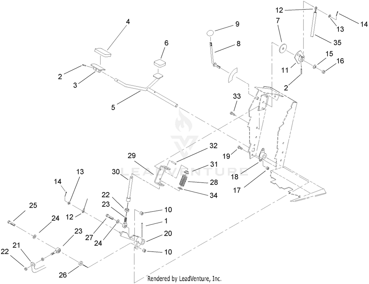 Traction Pedal Assembly