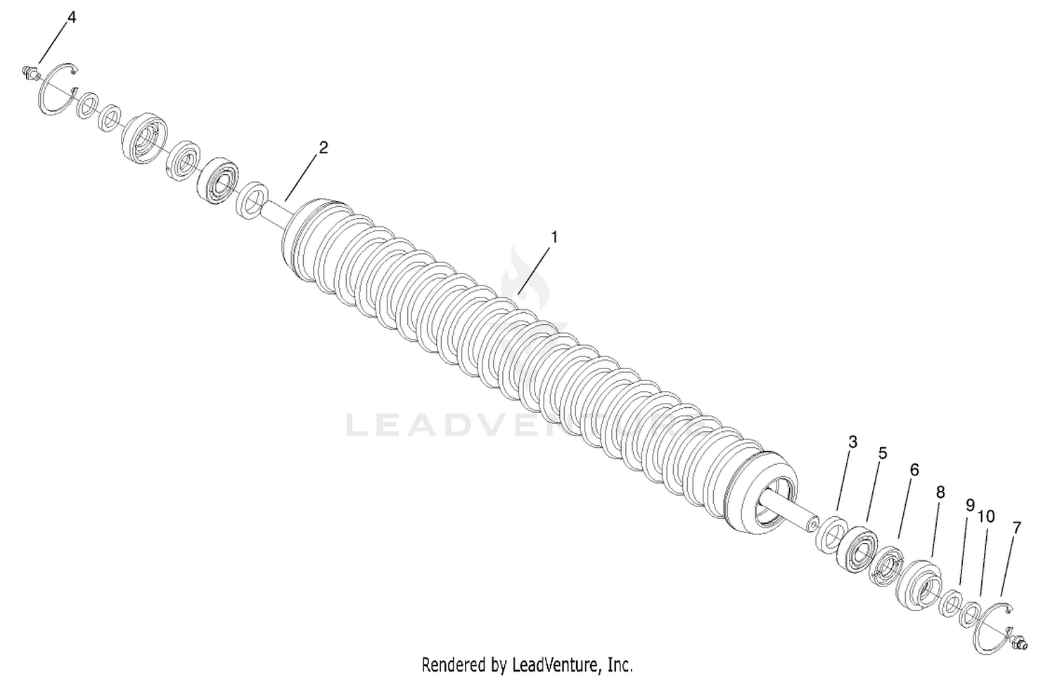 Shoulder Roller Assembly No. 100-9911 (RM5500-D)