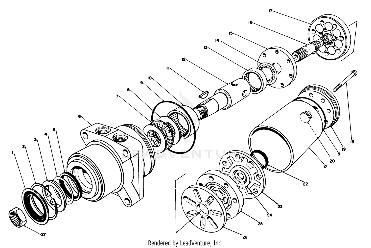 Hydraulic Drive Motor (front) No. 494620