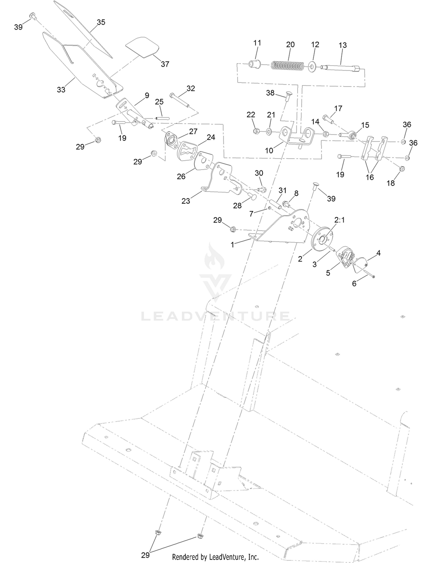 Traction Pedal Assembly