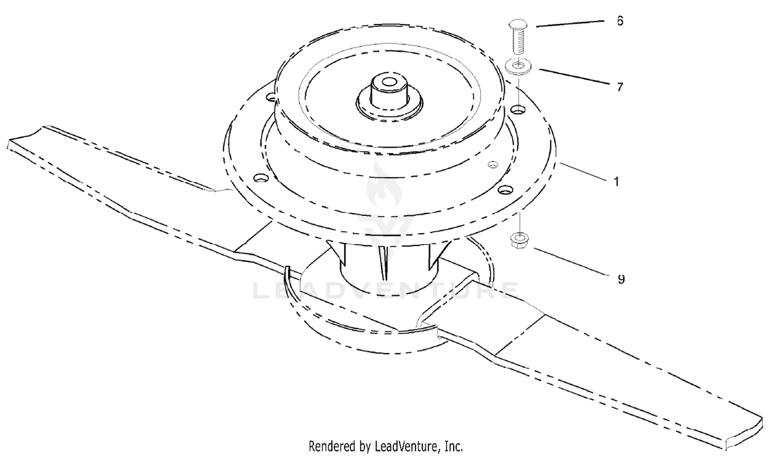 Spindle and Blade Assembly