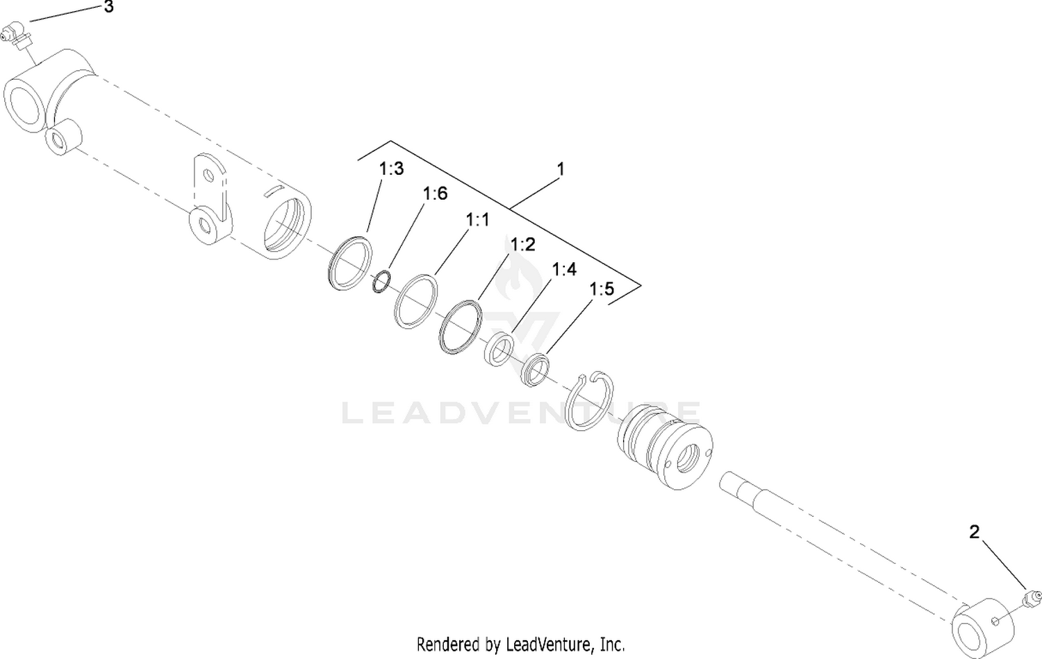 Hydraulic Cylinder Assembly No. 110-9033