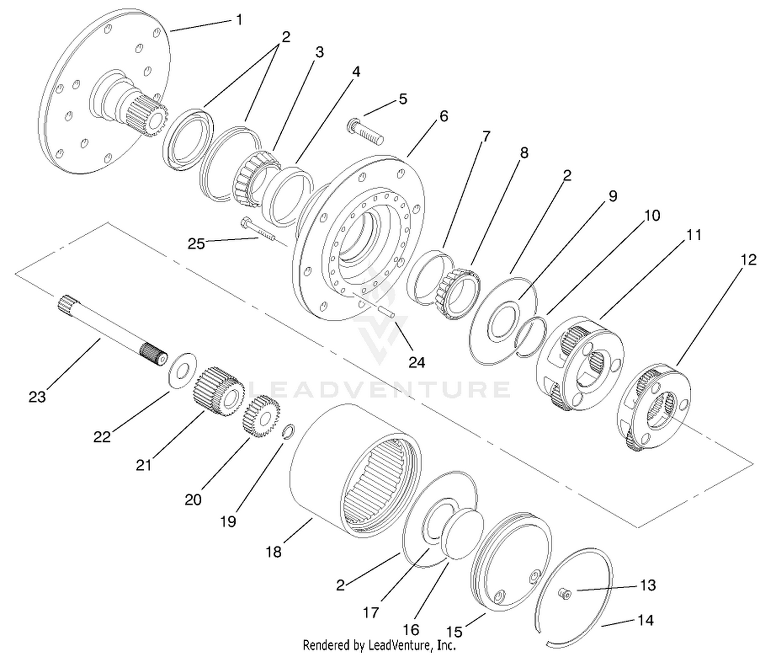Planetary Drive Assembly No. 92-7415