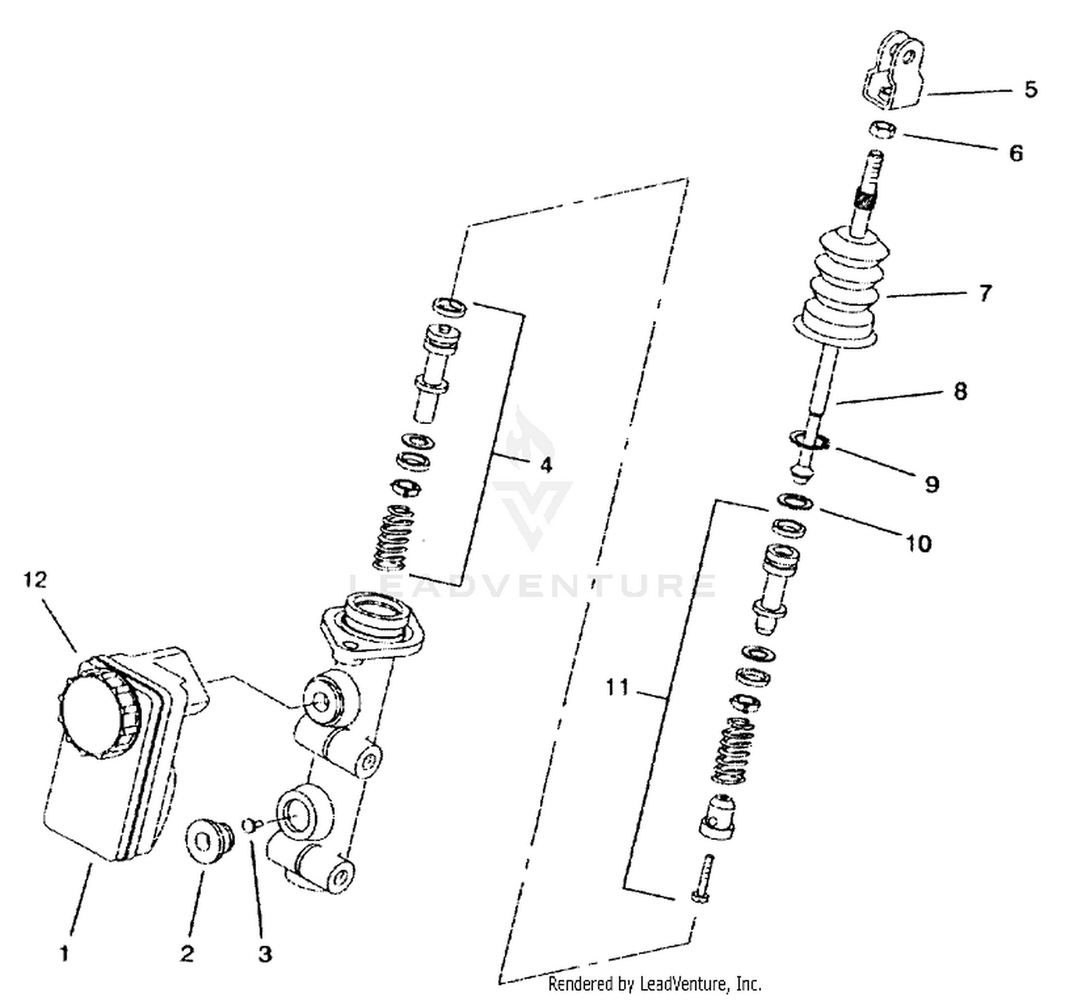 MASTER BRAKE CYLINDER NO. 94-3800
