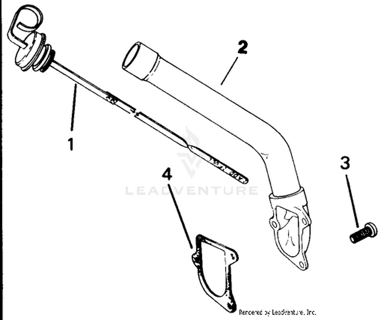 Dipstick-Engine Assembly-Kohler Model No. M16s-711533