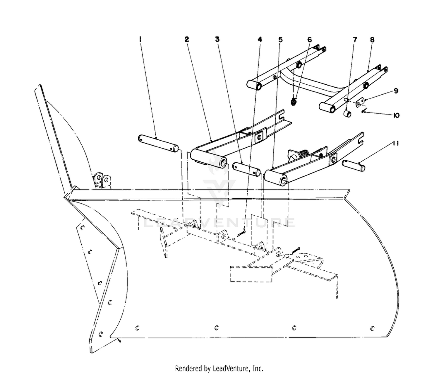 V-Plow Installation Kit No. 30755 (optional)