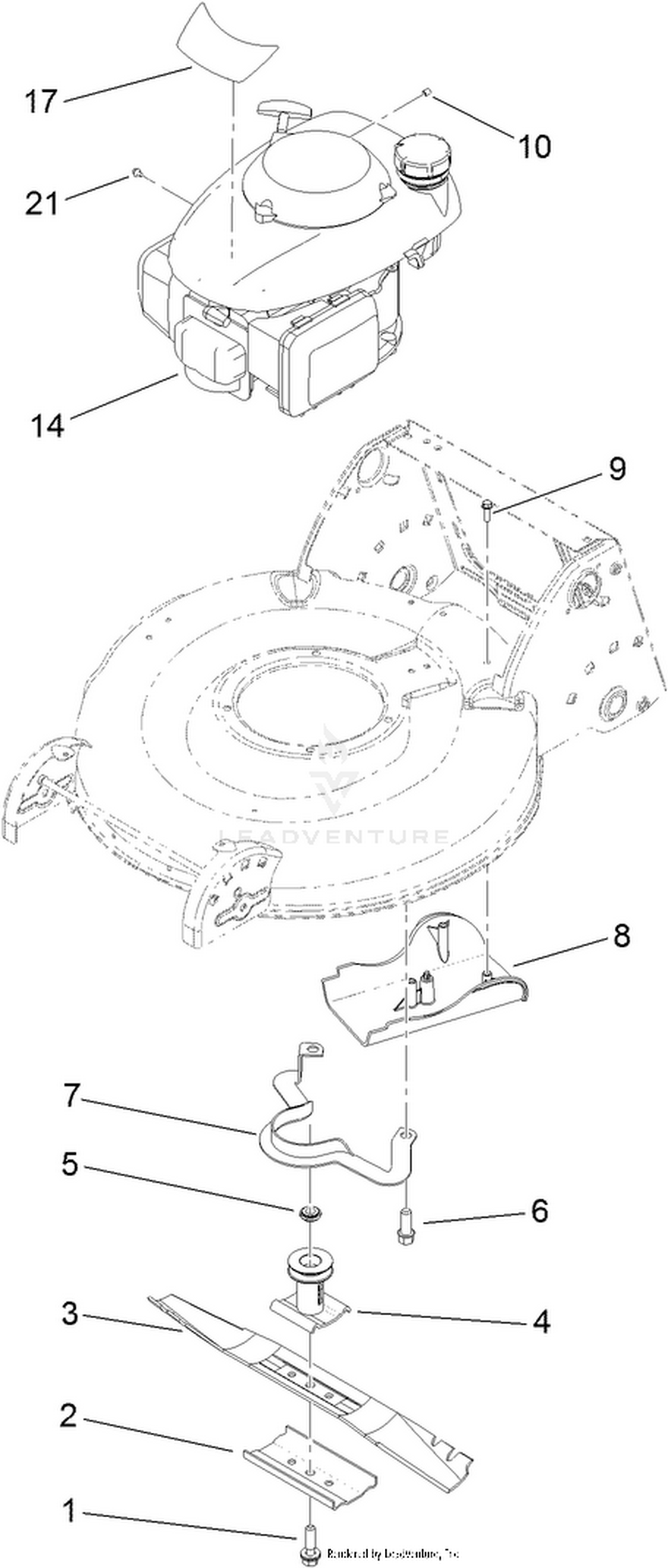 Engine and Blade Assembly