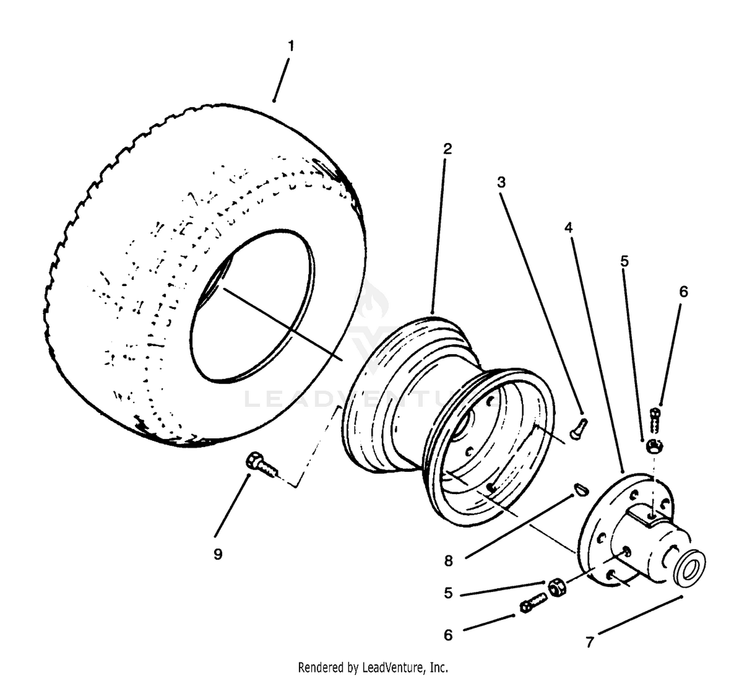 Rear Wheels And Tires