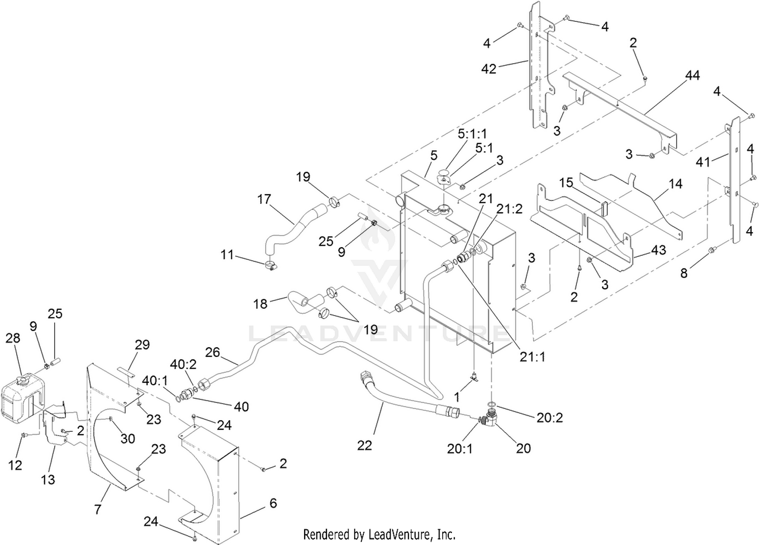 Radiator and Oil Cooler Assembly