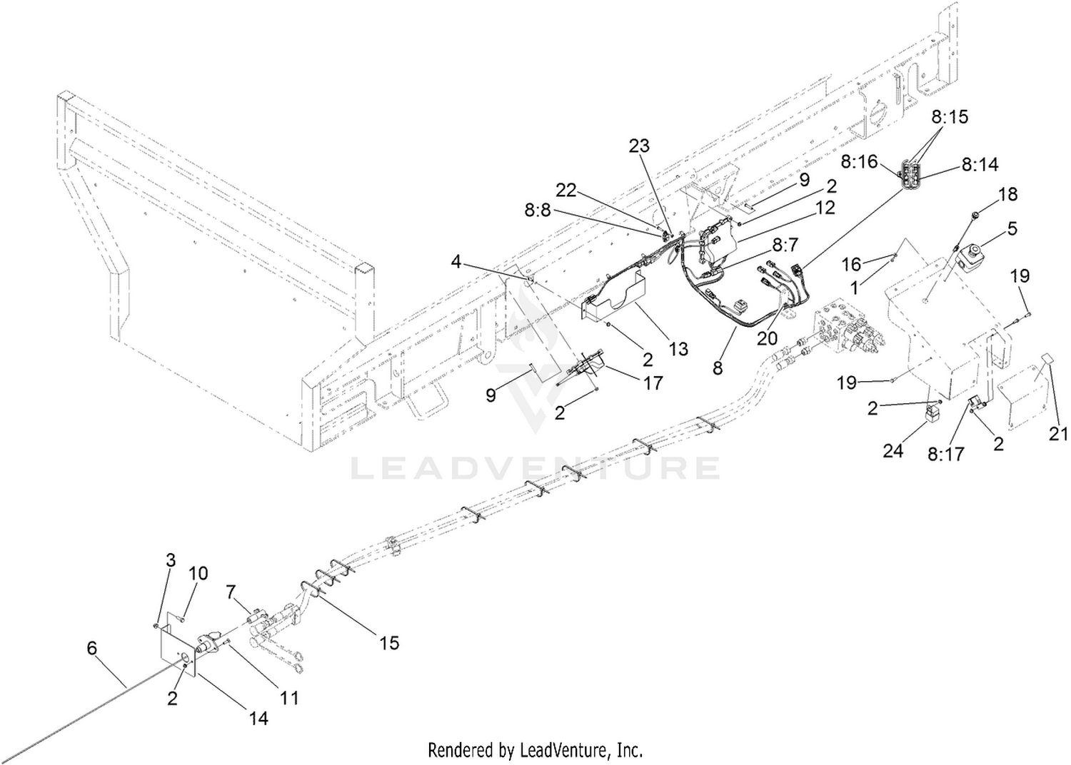 Wire Harness and Pocket Control Assembly