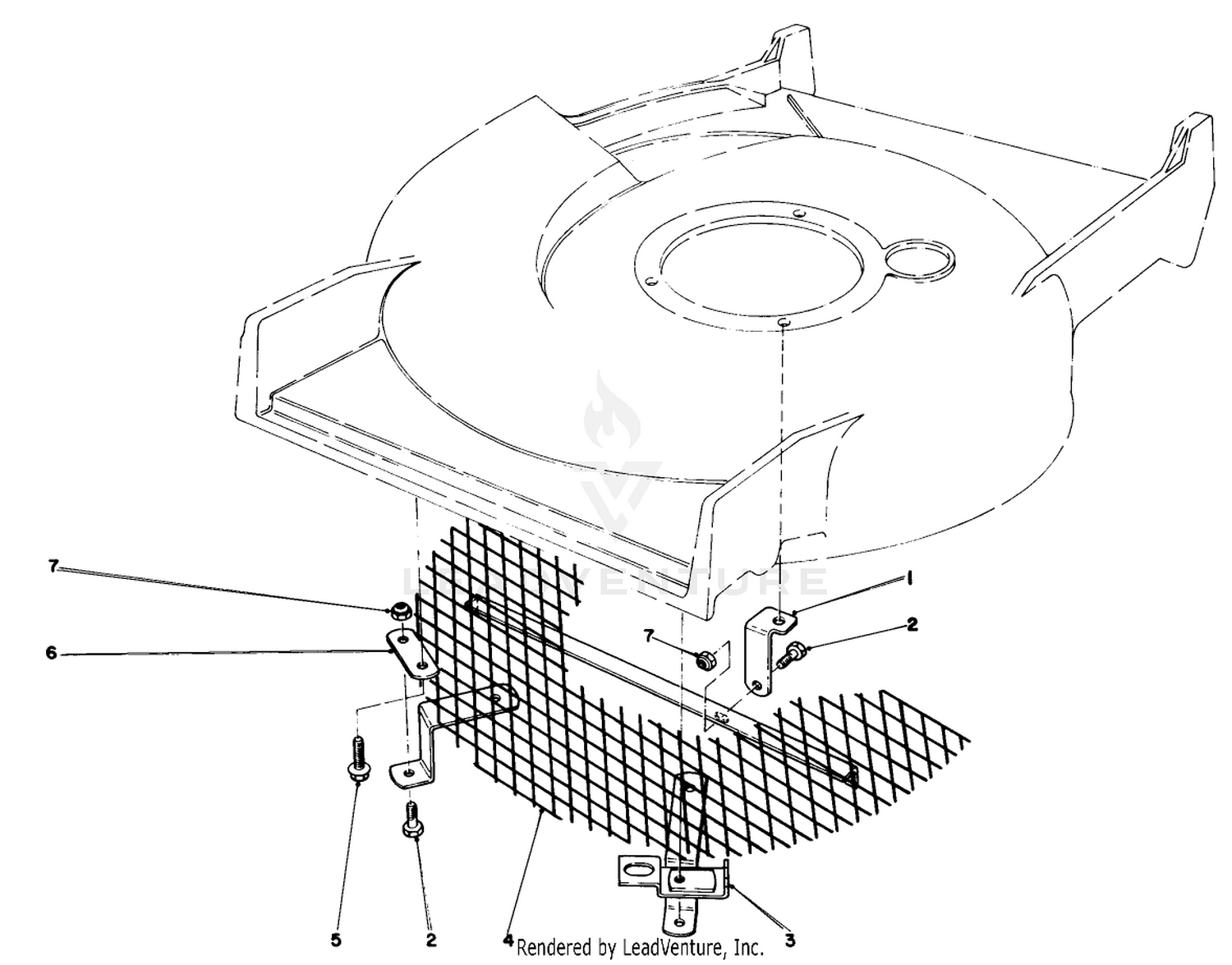 Leaf Shredder Kit Model No. 59105 (optional)