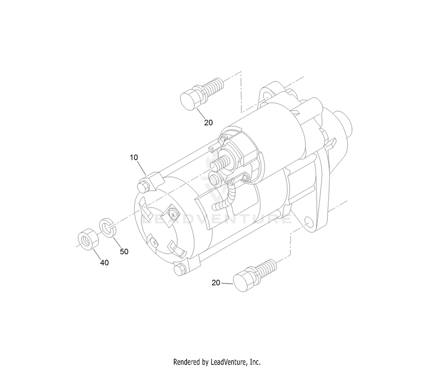 Starter Installation Assembly
