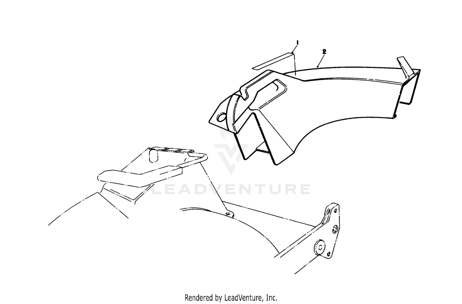 Side Discharge Chute Model No. 59168 (optional)