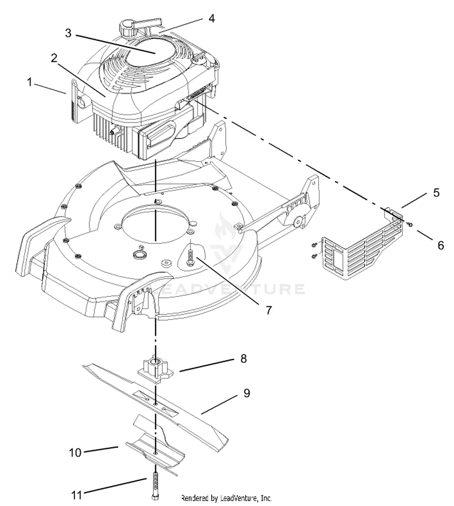 Engine and Blade Assembly