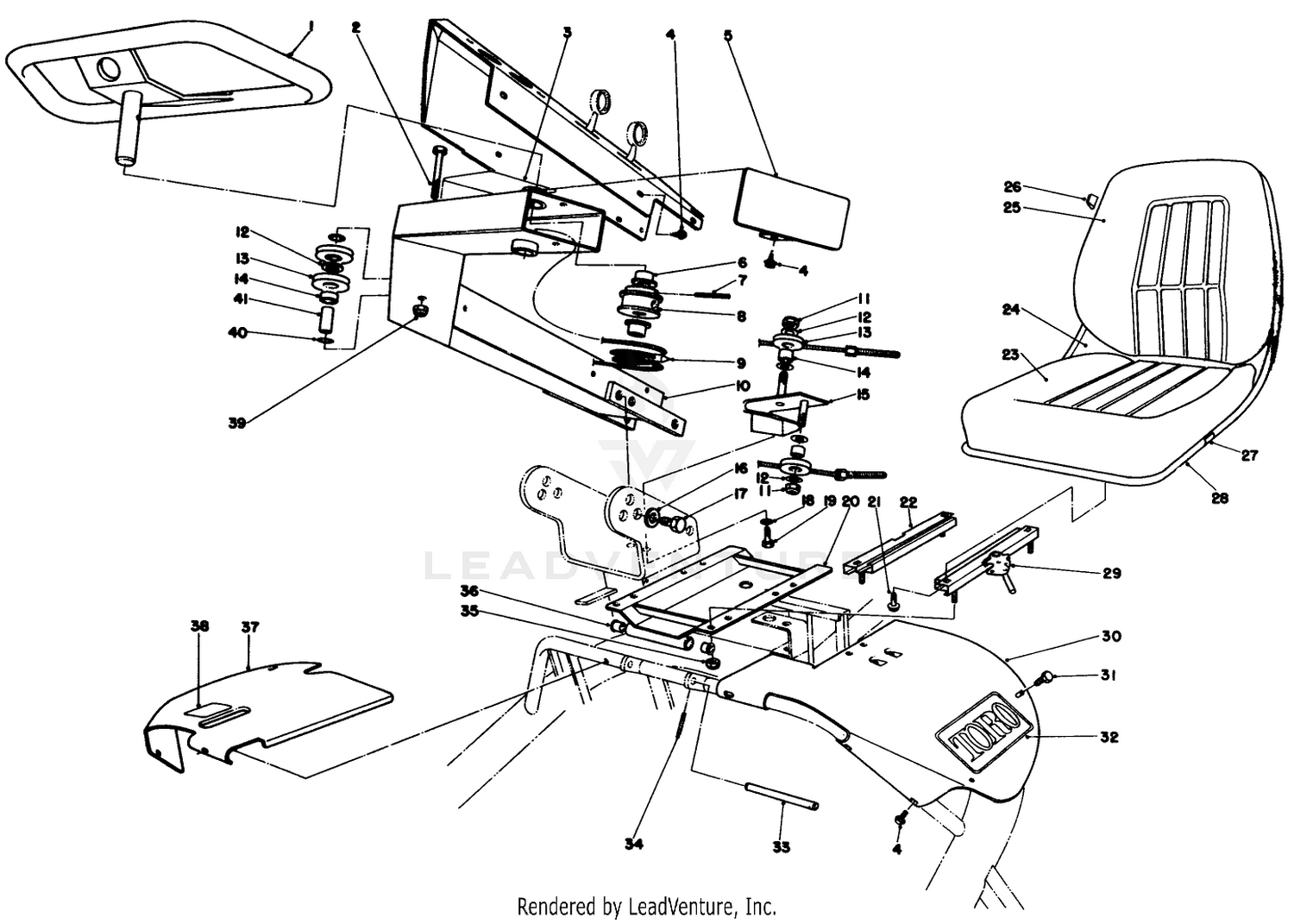 Steering And Seat Assembly