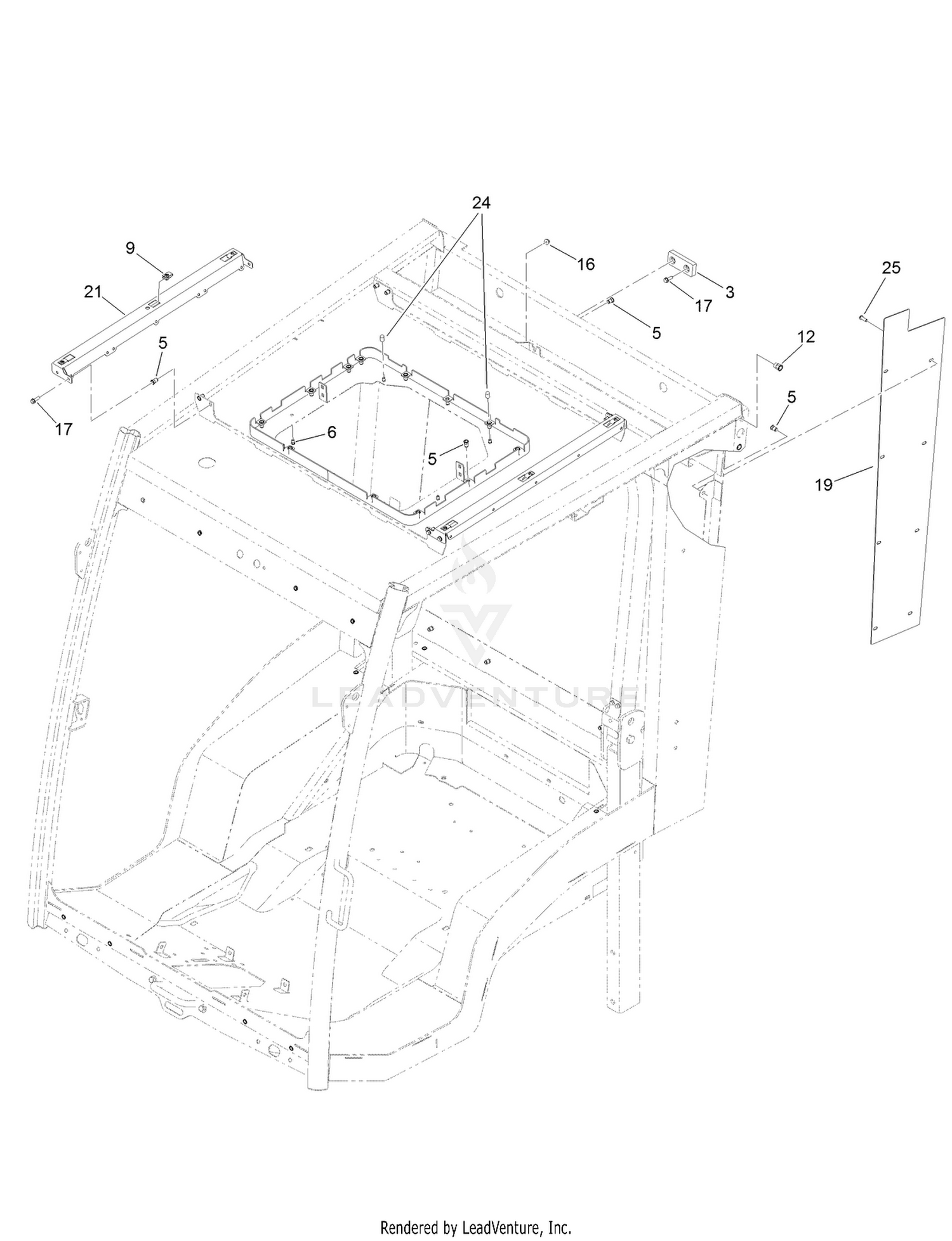 Frame, Mount and Seals Assembly