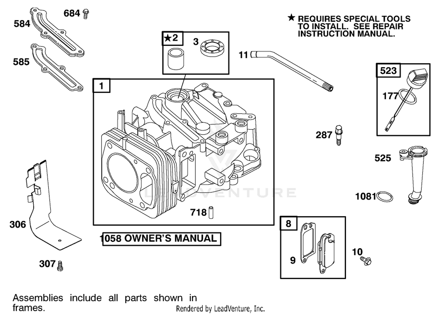 Engine Briggs  Stratton Model 122602-0150-E1