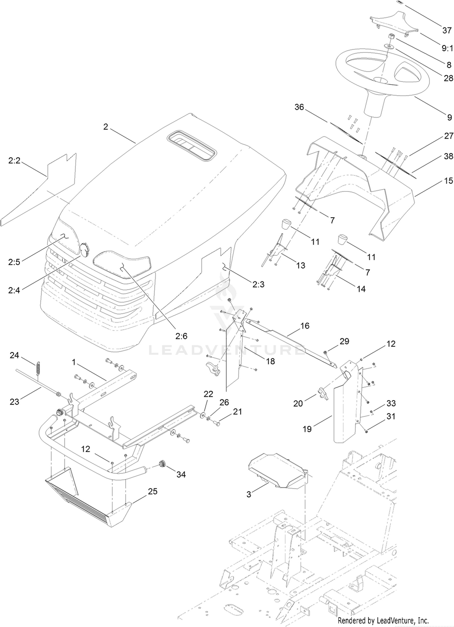 Body and Hood Assembly
