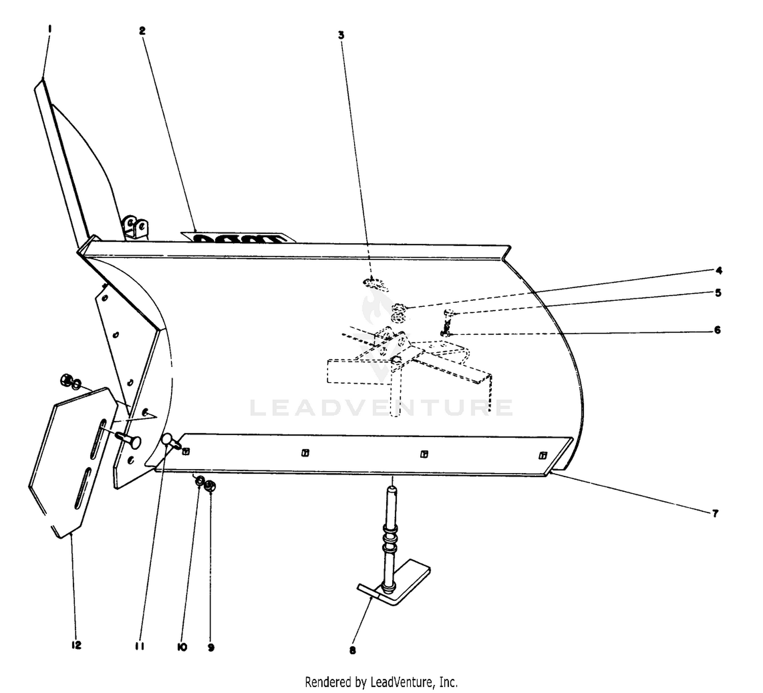V-Plow Model No.30750 (optional)
