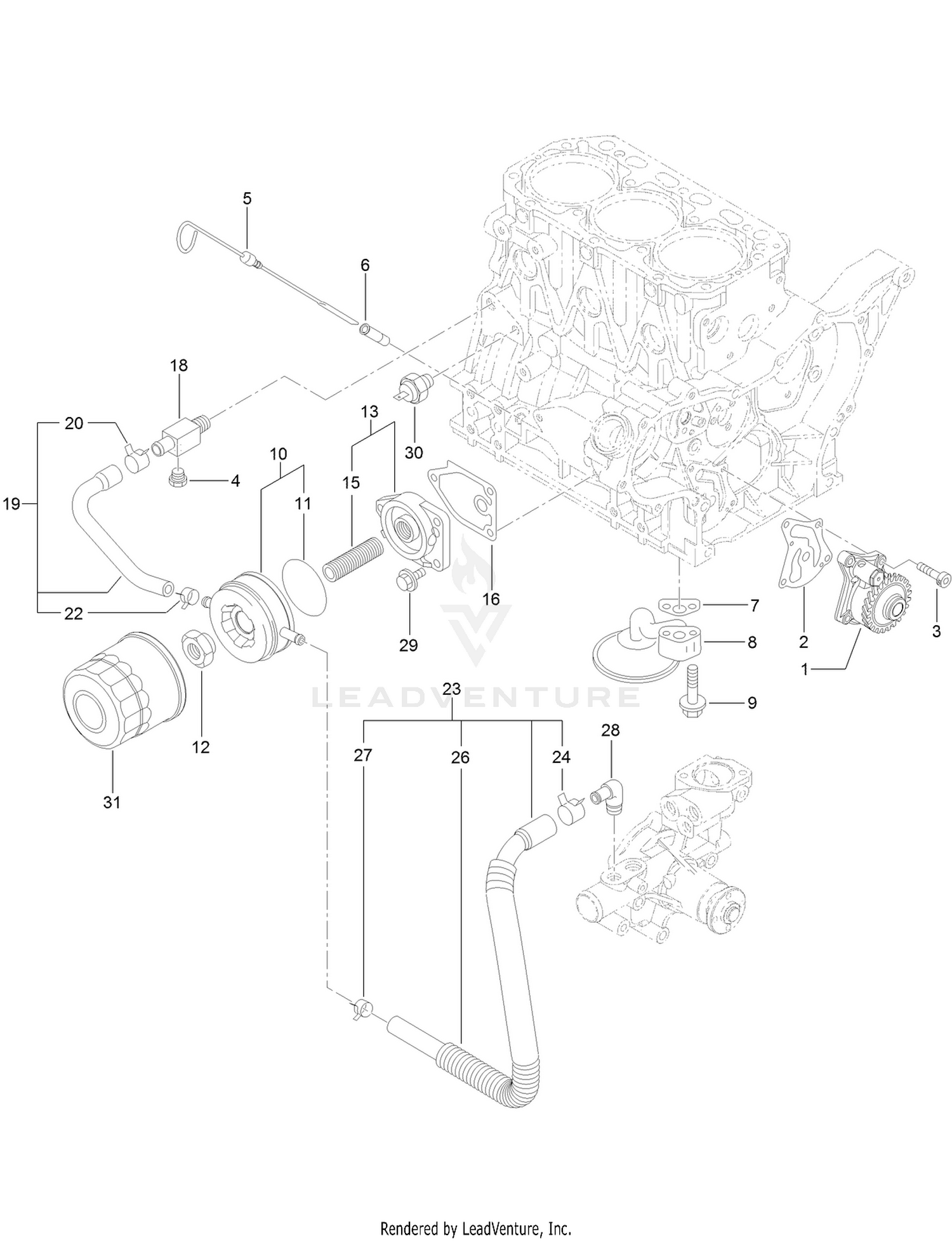 Lubrication and Oil System Assembly