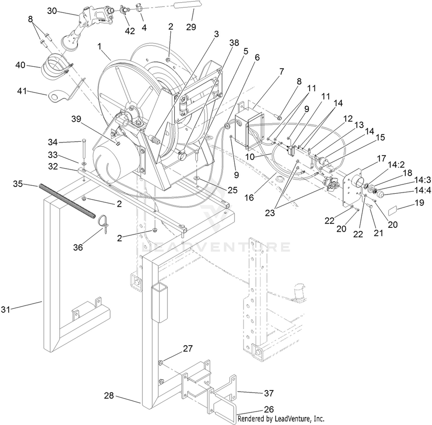Hose Reel and Valve Box Assembly