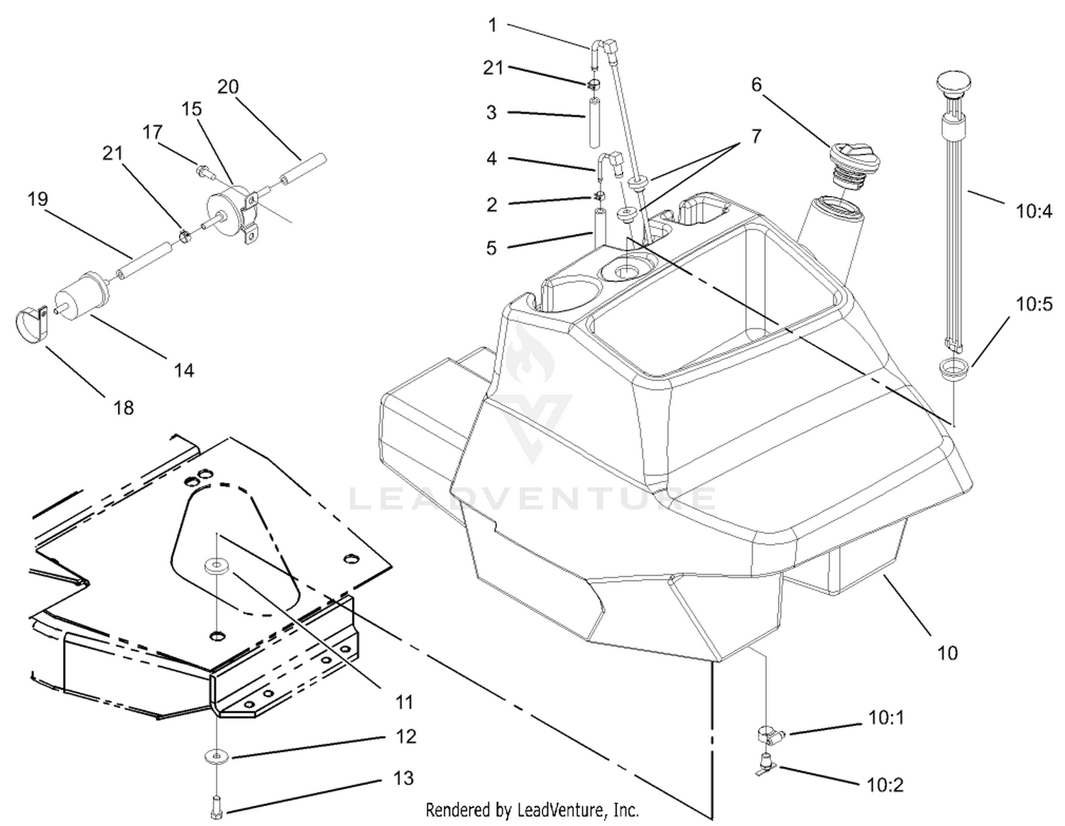 Fuel Tank and Filter Assembly