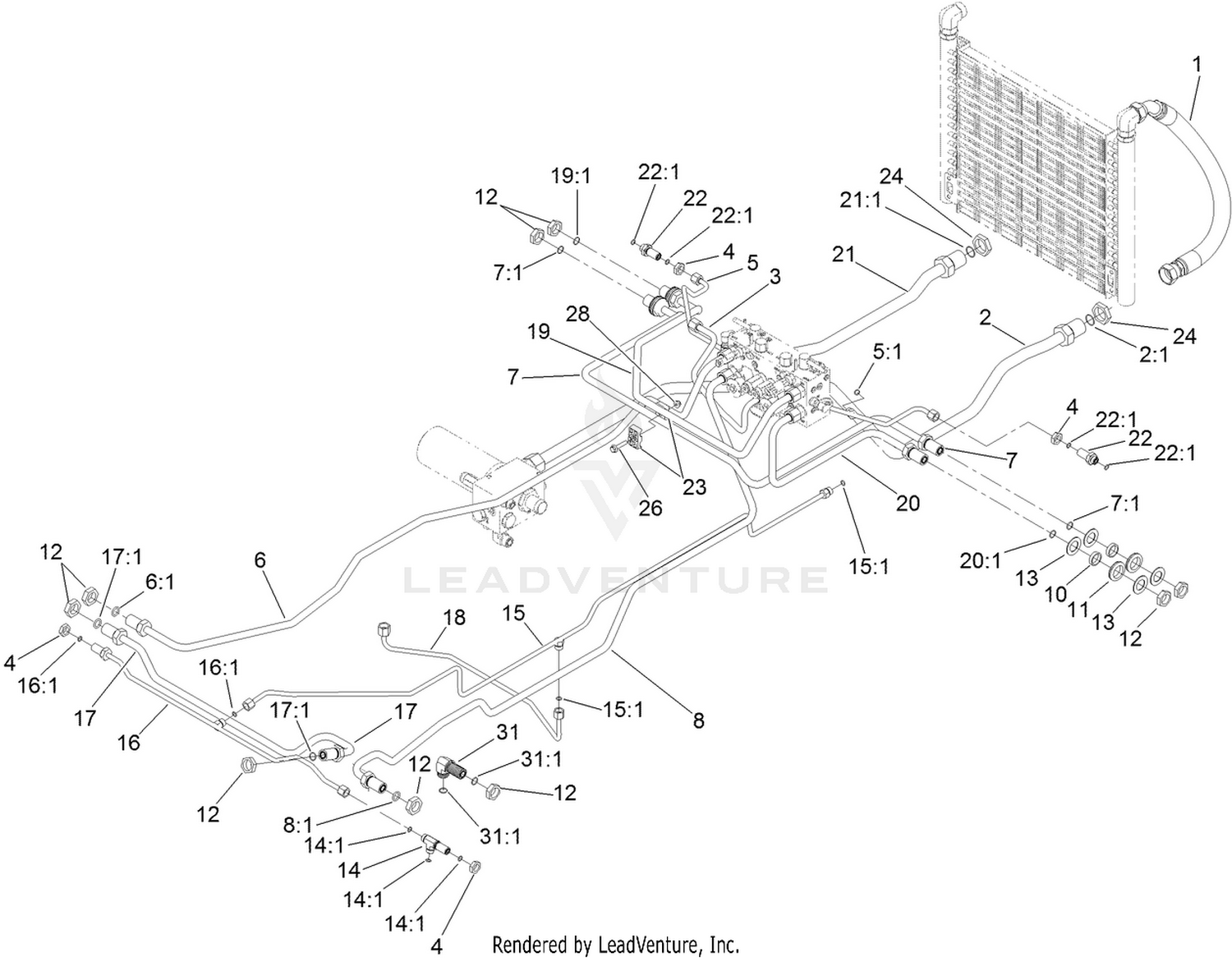 Hydraulic Line Assembly