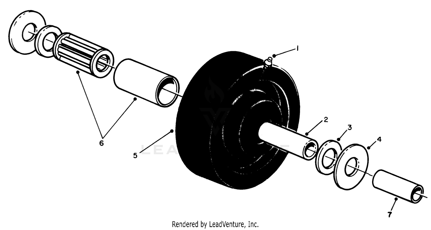 Castor Wheel Assembly No. 27-1050 (optional)