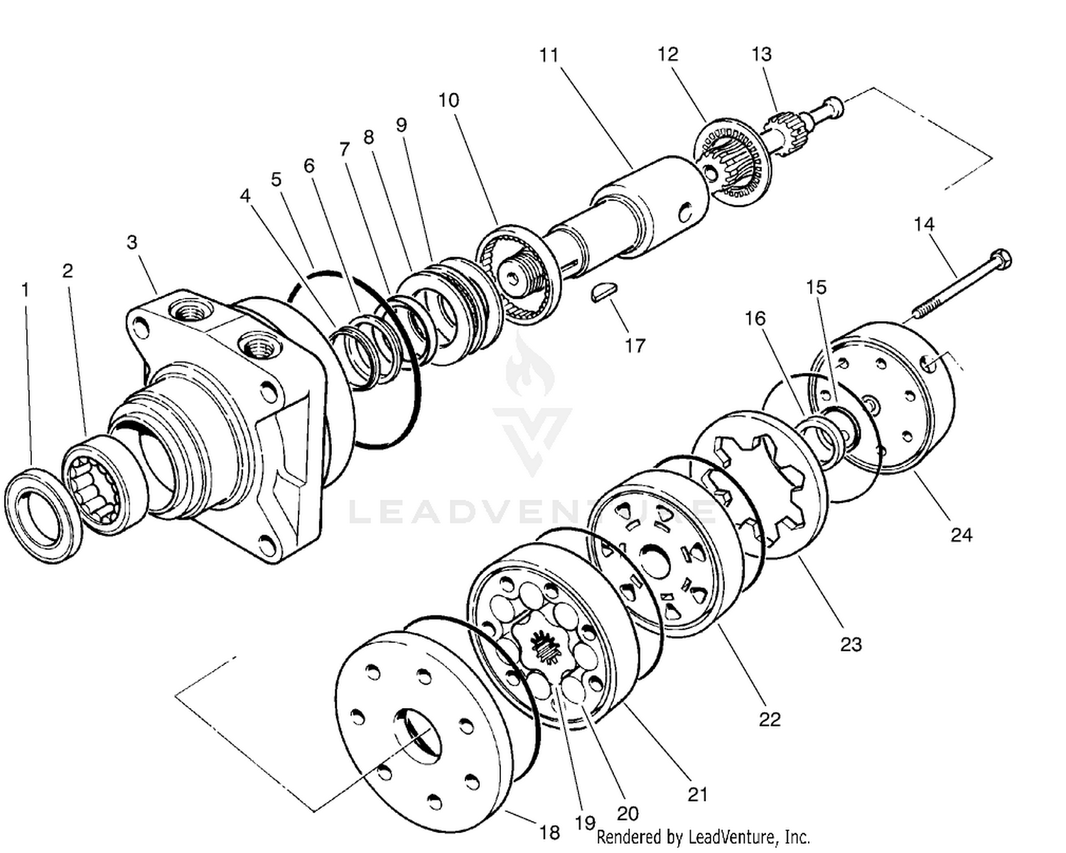 Hydraulic Drive Motor Assembly No. 92-9199