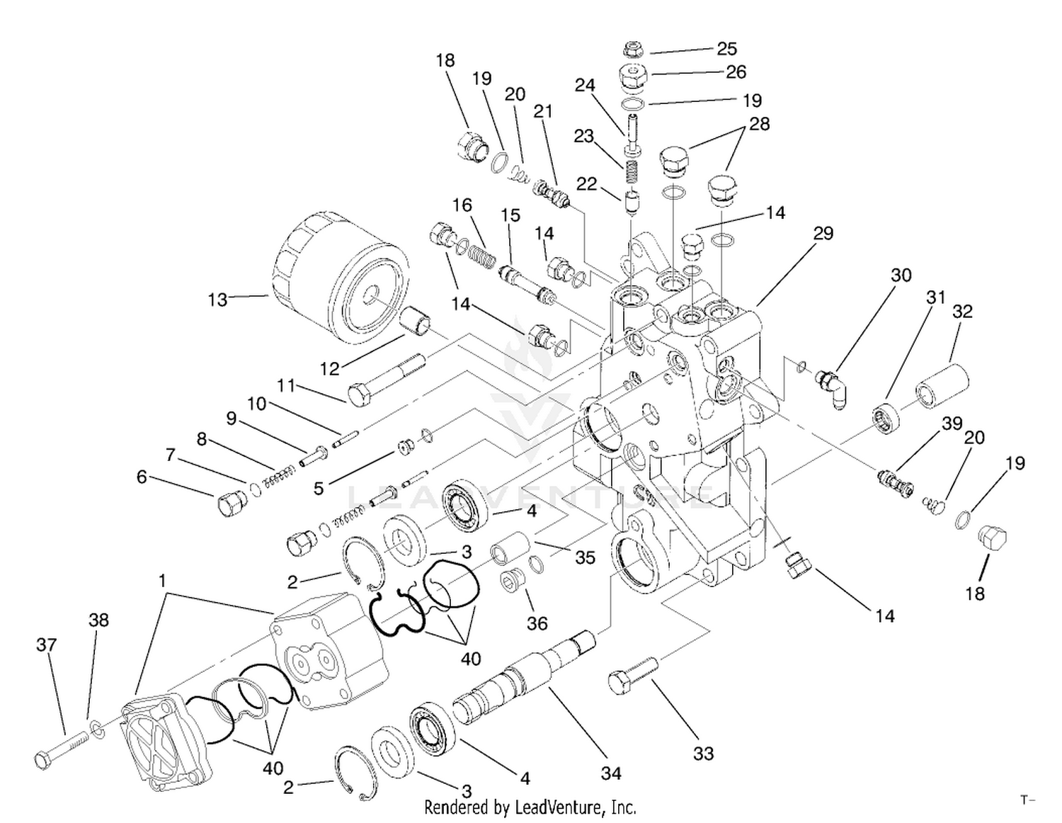 Front Axle Center Section Assembly