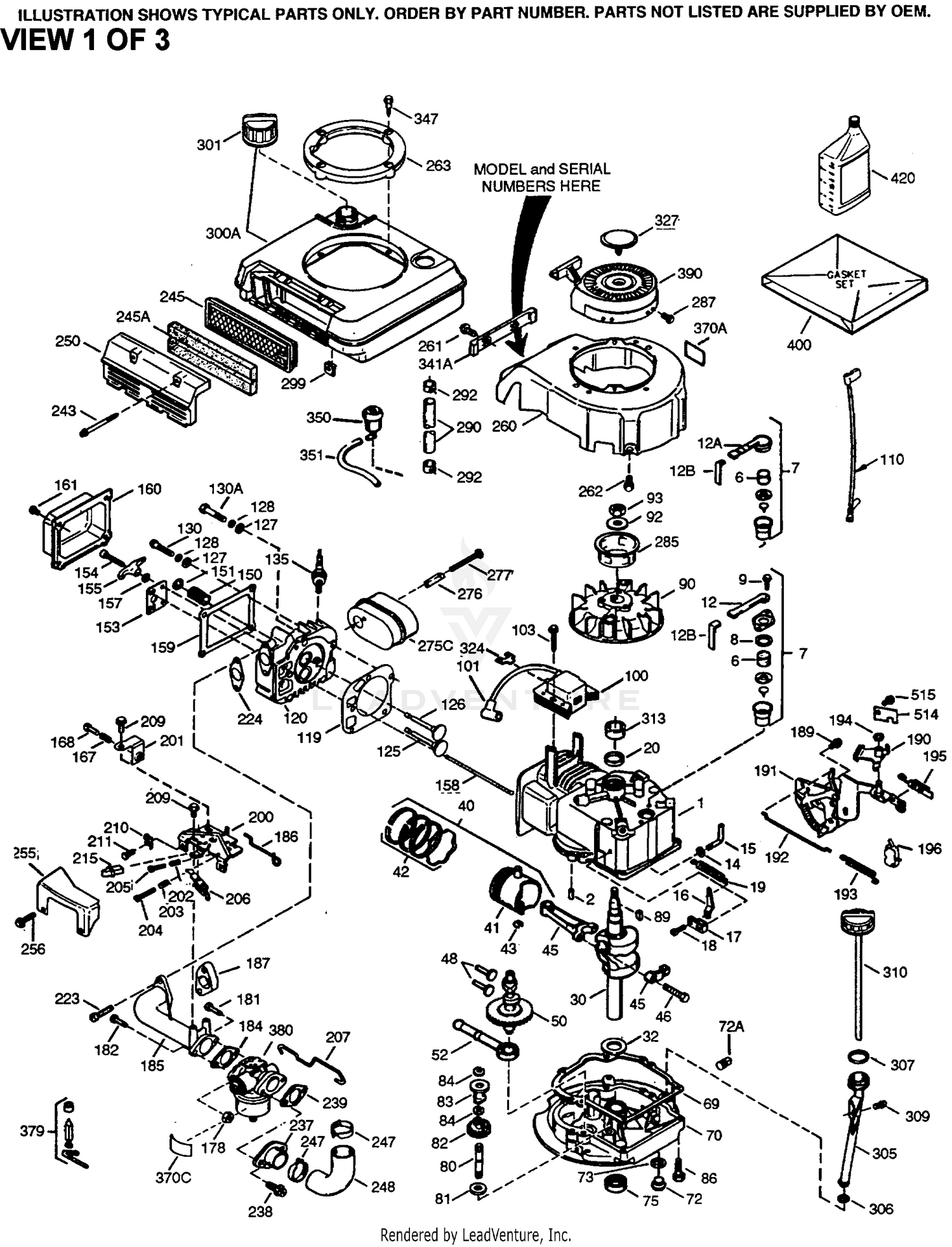 Engine Parts List #1