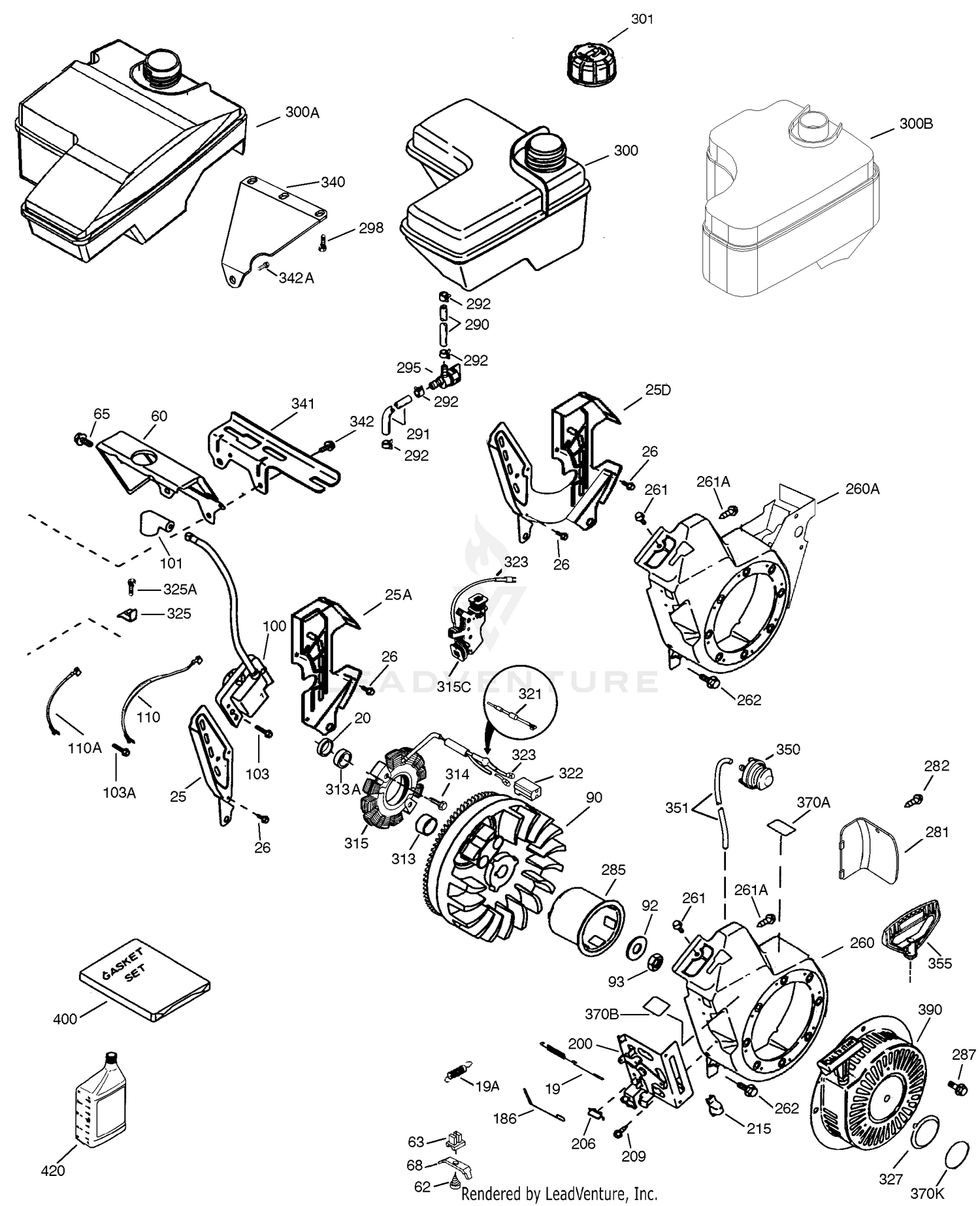 Engine Parts List #OHSK5XB