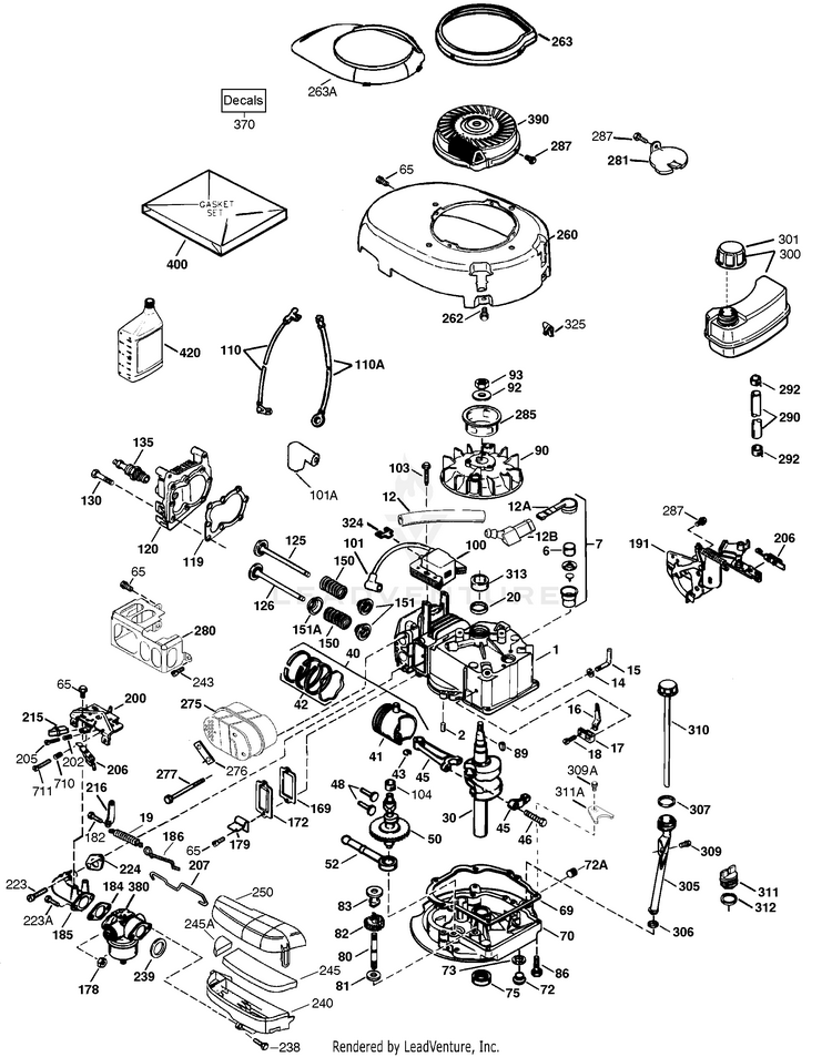 Tecumseh Carburetor LEV105-347005C LEV105-347006B LEV105-347006C LEV105-347007B 