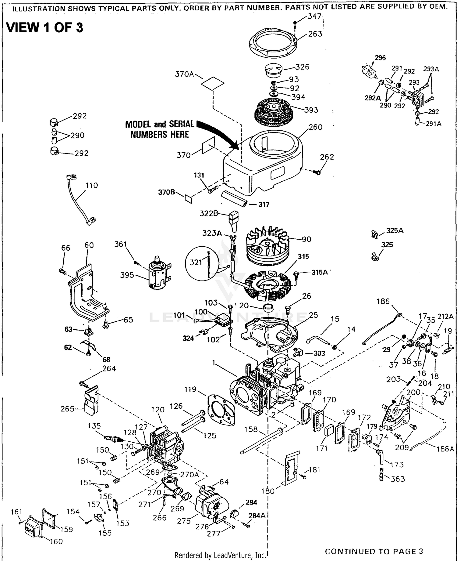 Engine Parts List #1