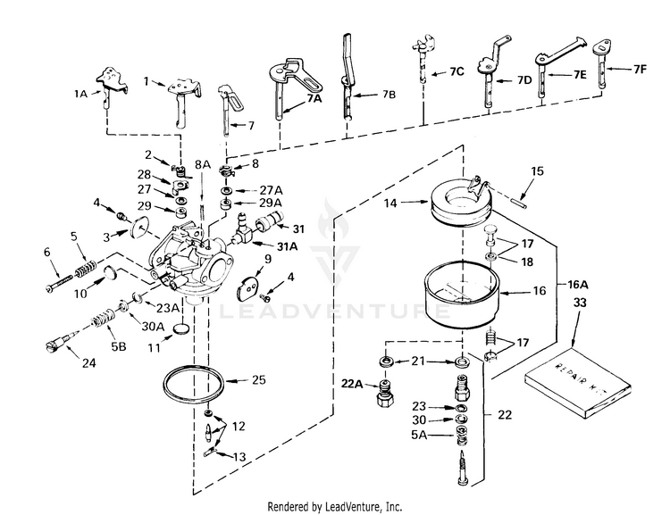 Tecumseh CA632115 Carburetor Parts PartsWarehouse