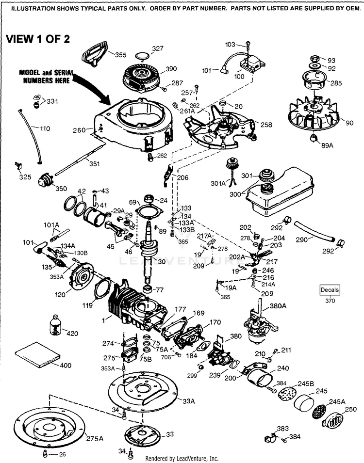 Tecumseh Av520 670 100 2 Cycle Vertical Partswarehouse