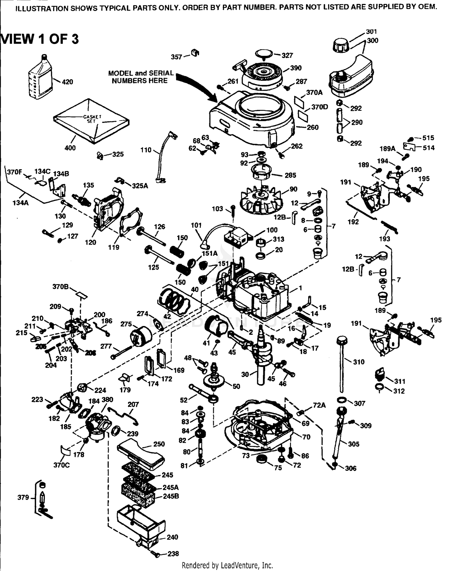 Engine Parts List #1