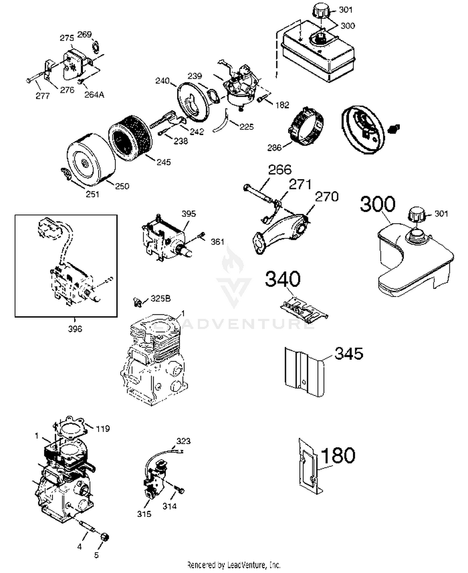 Tecumseh Power Company OHSK130-223801B 223801B-OHSK130 Engine