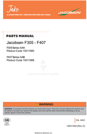 Jacobsen F305 - F407 ll 10041484 ll