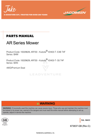 AR730 - T4F / STGV T4F Engine ll 673837 ll Product Code : 10029628 / 10029629 ll Series : BAM / BAN