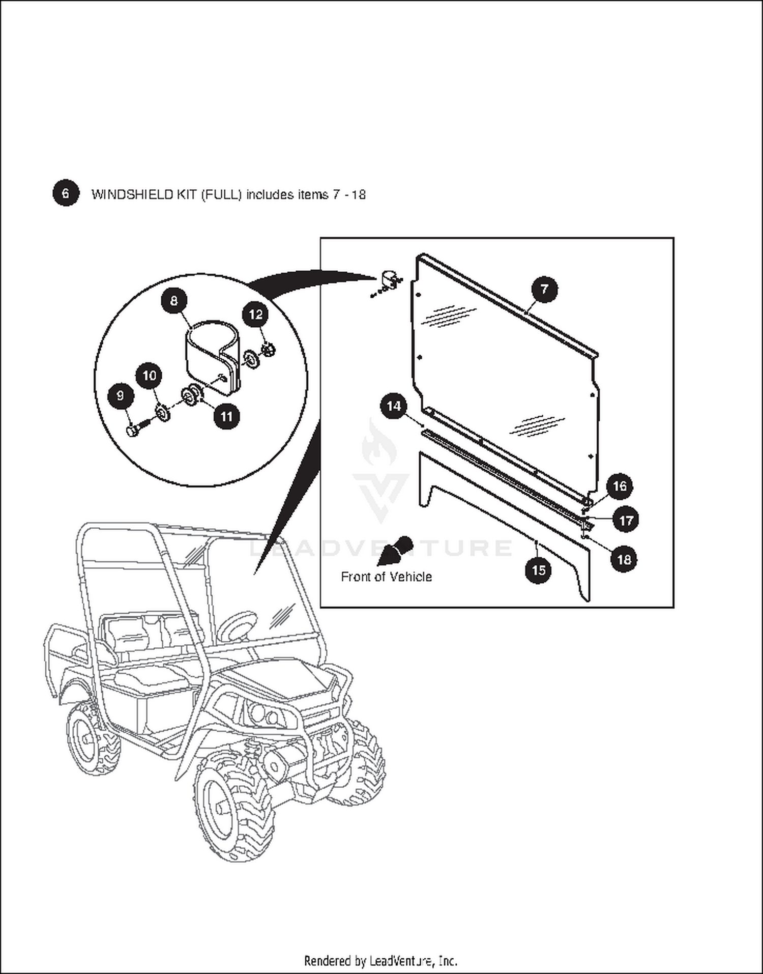 WEATHER PROTECTION - WINDSHIELD