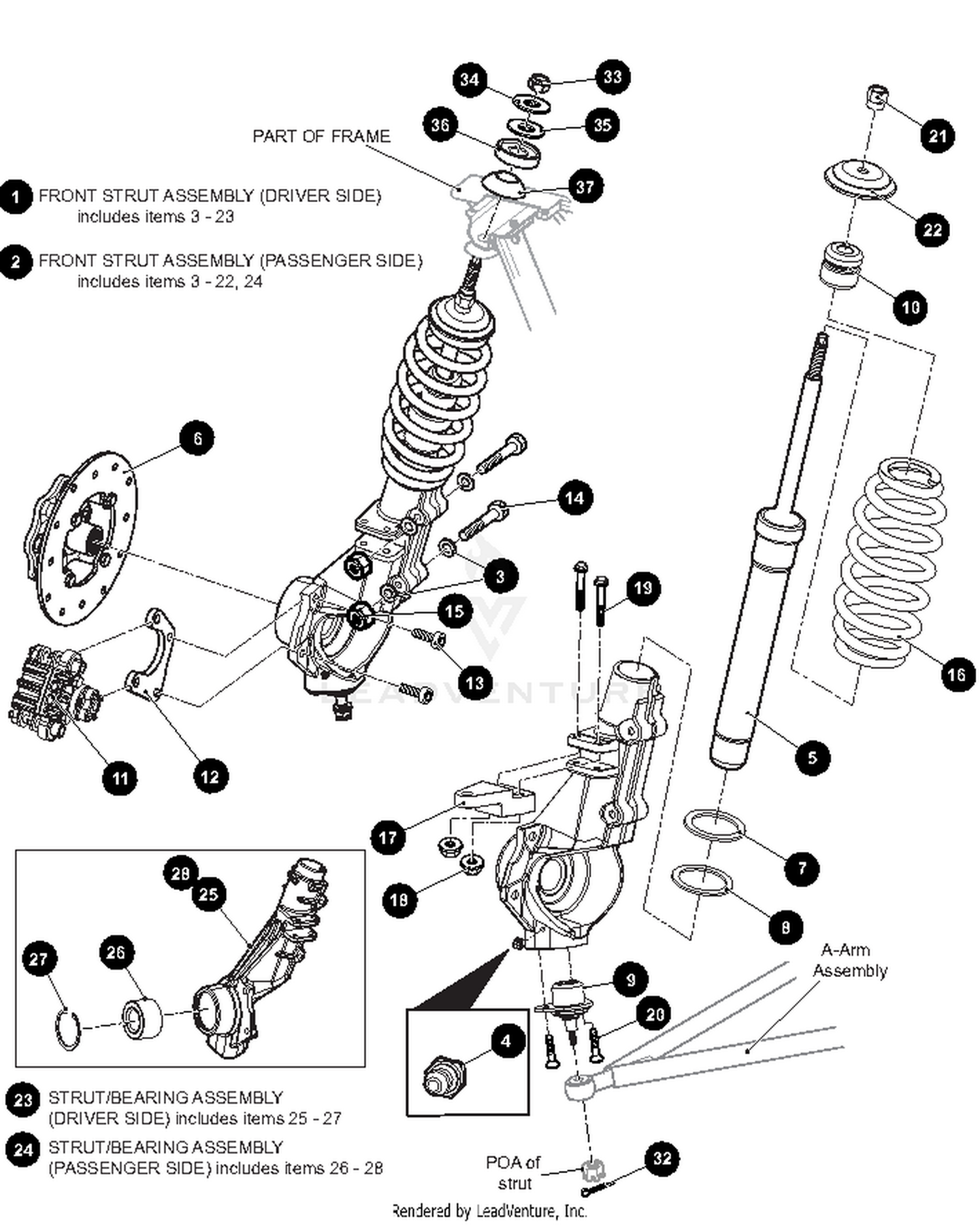 FRONT SUSPENSION AND STEERING - 2