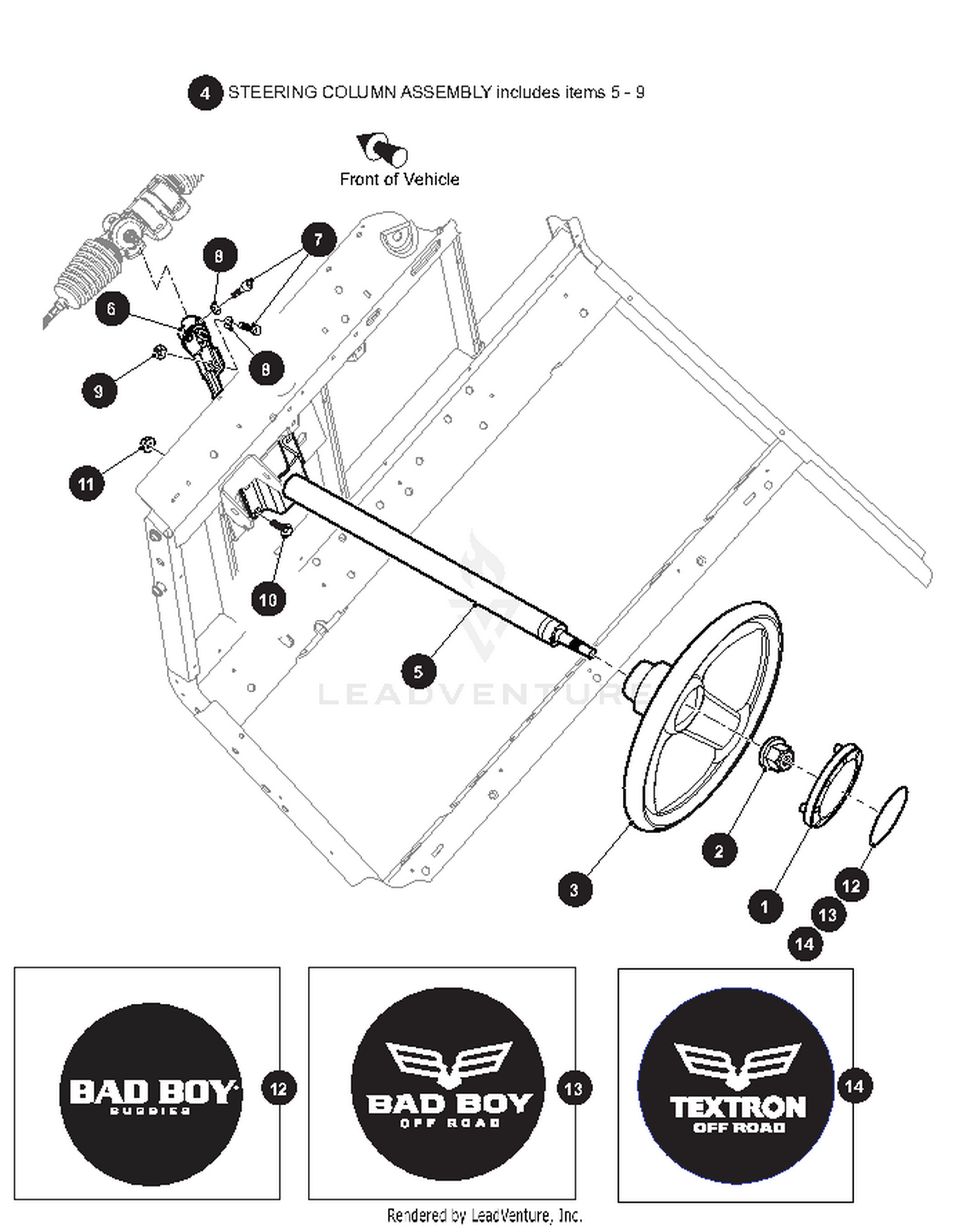FRONT SUSPENSION AND STEERING - 4