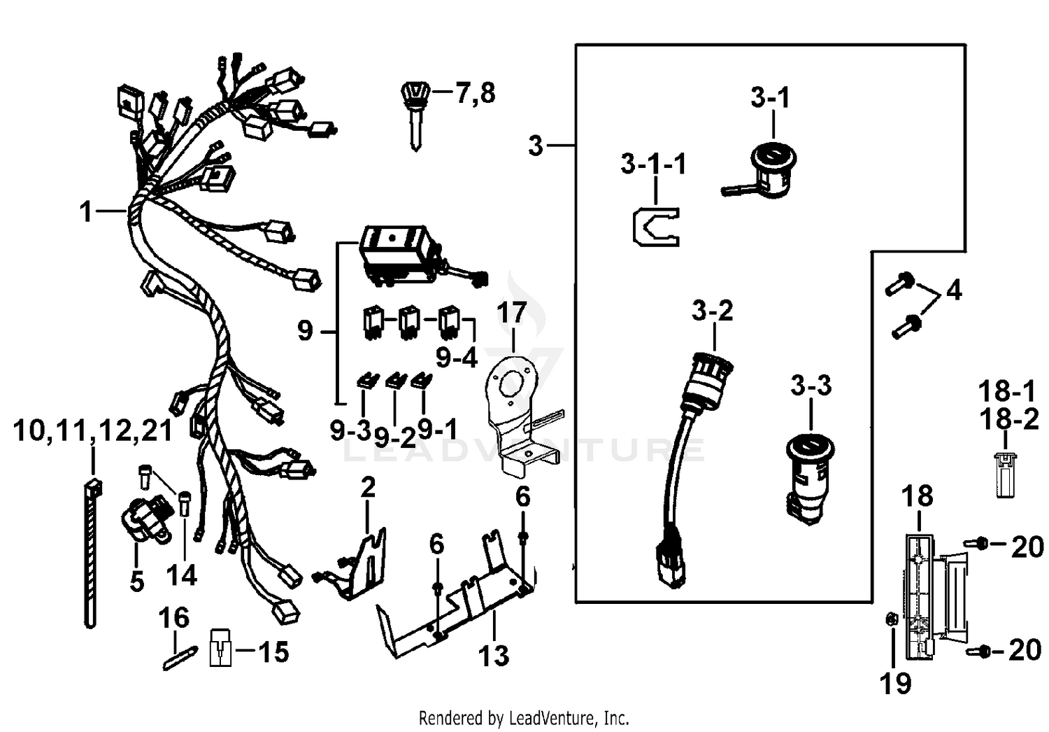 WIRING HARNESS LOCK ASSY