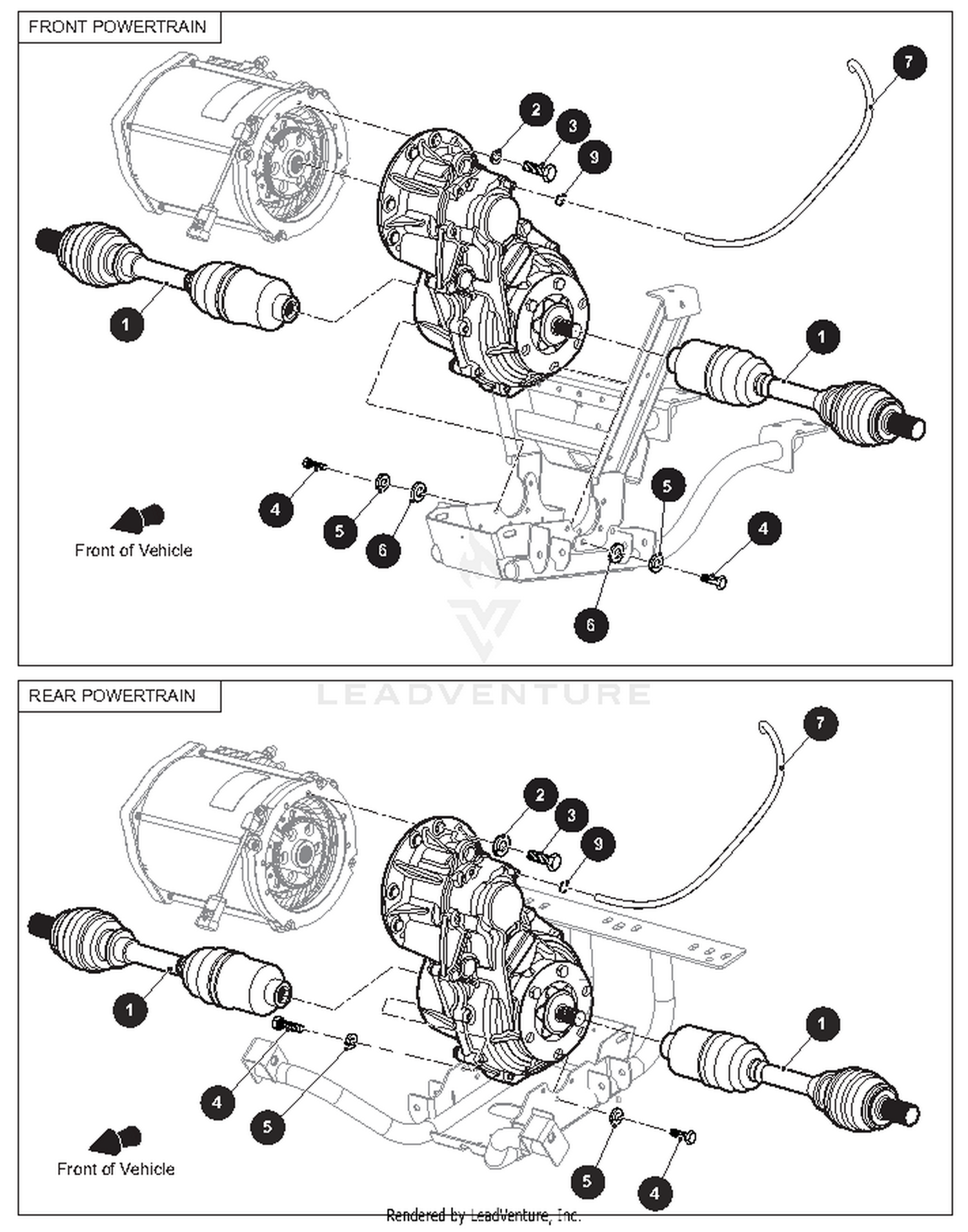 FRONT AND REAR AXLE - 1