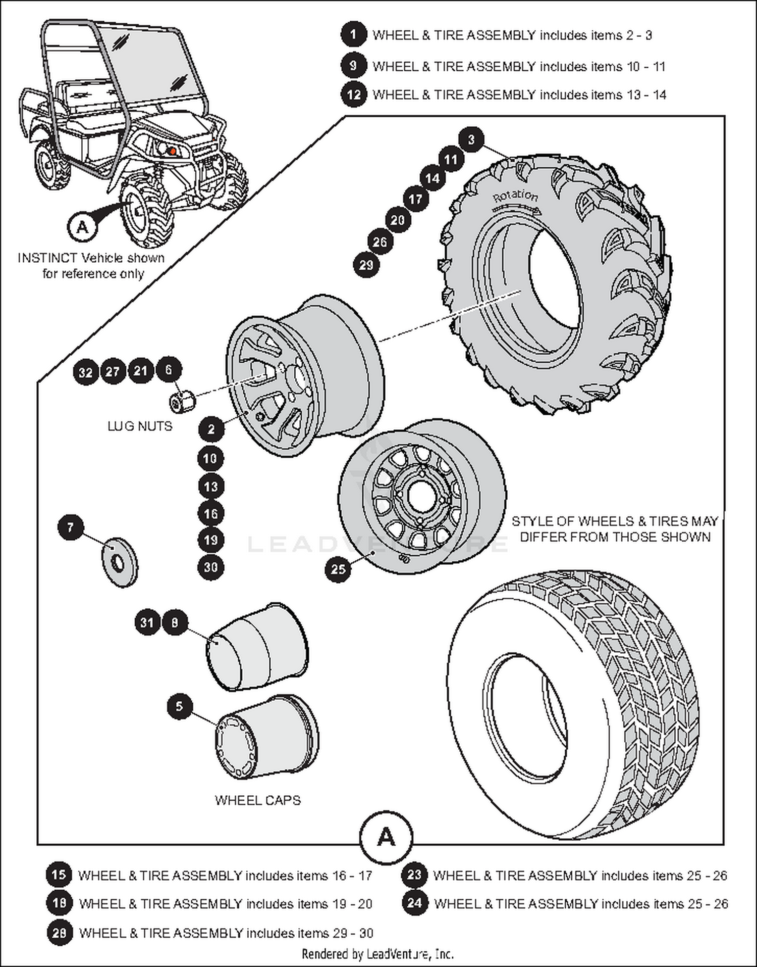 WHEELS AND TIRES