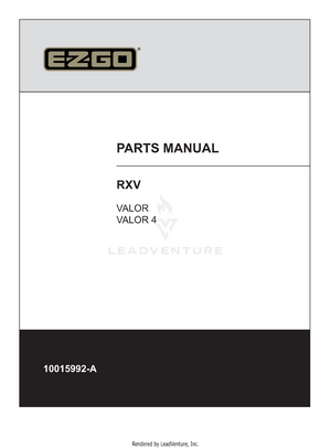 Elec RXV Valor/Valor-4 48V, 2023 - Current ll 10015992 ll