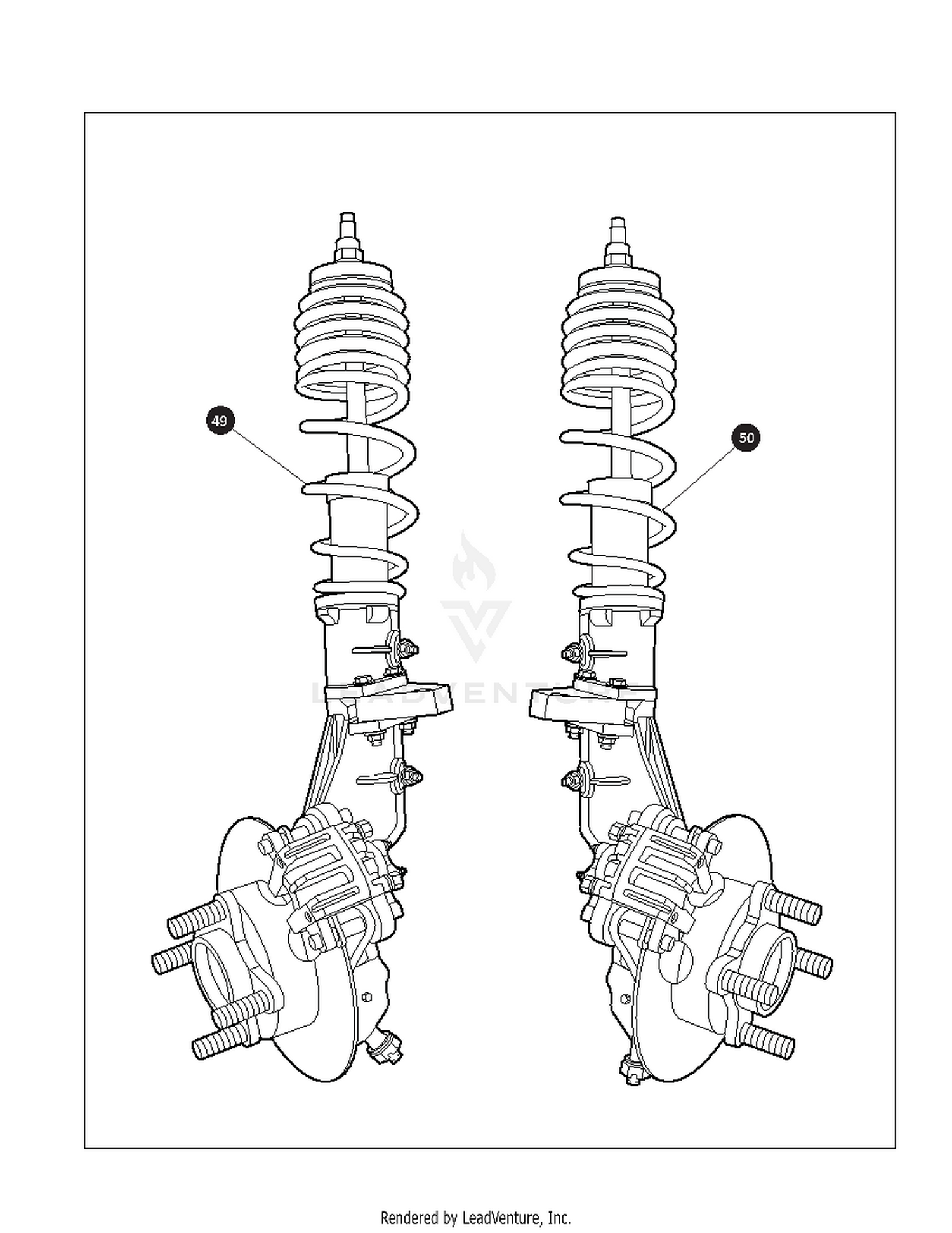 FRONT SUSPENSION AND STEERING Tab2
