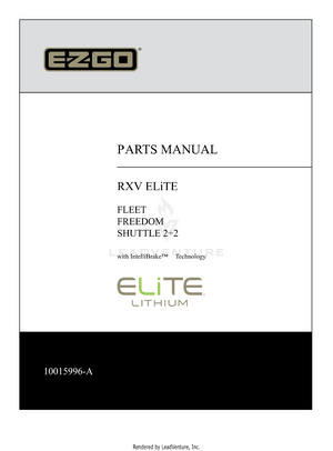 Elec RXV ELiTE FLEET/FREEDOM/2+2, 2023 - Current ll 10015996 ll